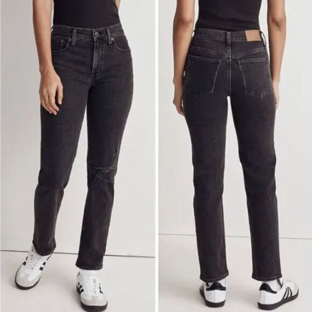 NEW Madewell The Mid-Rise Perfect Vintage Straight Jean in Rosella Wash,, 24